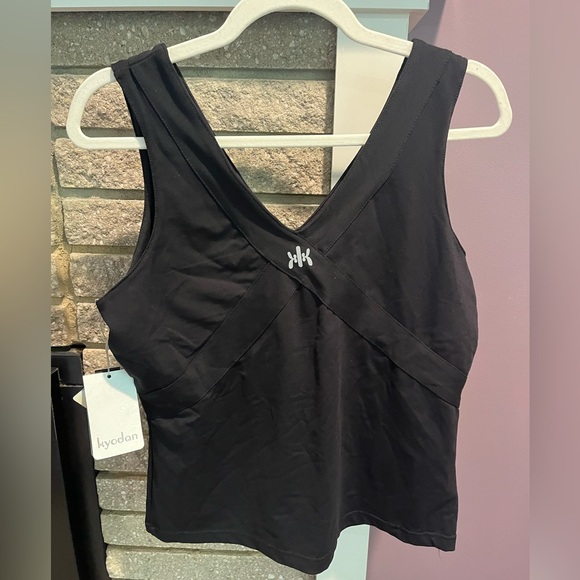 NWT KYODAN Black Sleeveless Athletic Workout Gym Tank Top Shirt Women's … - Picture 2 of 11